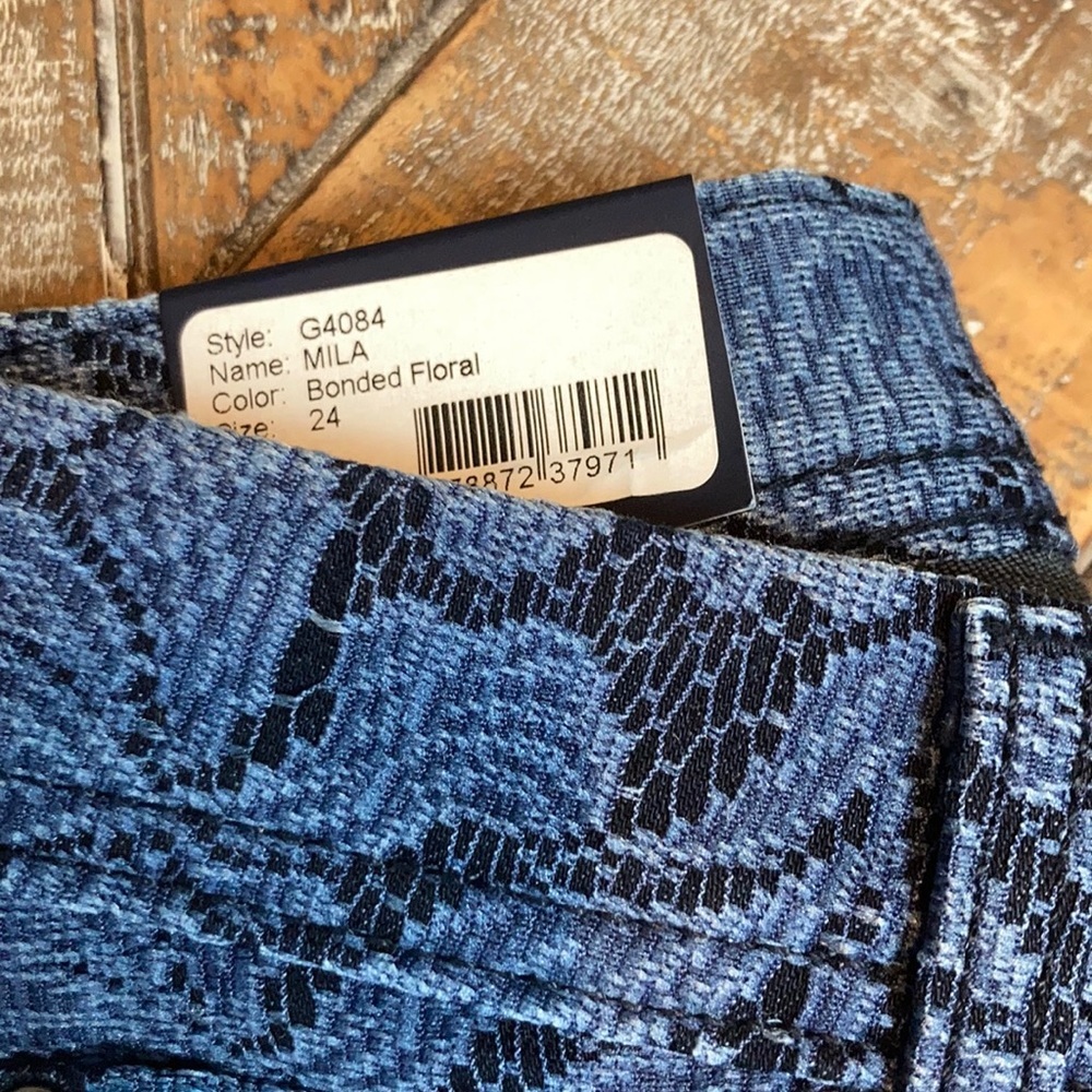 Fidelity Los Angeles Mika Bonded Floral Jeans. 24 - Picture 2 of 3